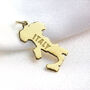 Personalised 9ct Gold Any Country Map Charm, thumbnail 8 of 9