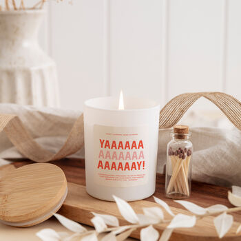 Yay Scented Candle With Your Text. Graduation Gift, 8 of 10