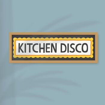 Framed Kitchen Disco Print, 8 of 12