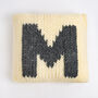Monogram Cushion Cover Knitting Kit, thumbnail 2 of 6