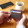 Brown Buffalo Leather Slim Zipped Card Holder, thumbnail 1 of 8