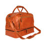 Personalised Tan Leather Holdall With Shirt Compartment, thumbnail 4 of 10