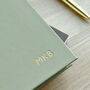 Personalised 2026 Diary With Matching Notebook And Pen Gift Set, Sage Green, thumbnail 5 of 12