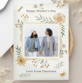 Personalised Mothers Day Photo Upload Card, 4 of 4