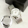 Personalised Silver Wrist Watch Gift Unisex, thumbnail 1 of 9