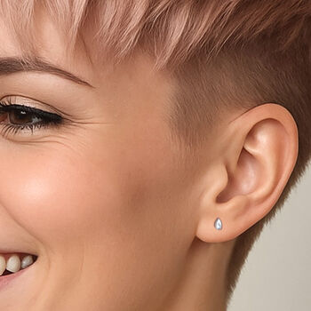 Teardrop Silver Earring Two Way Ear Jackets, 2 of 5