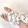 Personalised Arrow Baby Organic Swaddle Blanket, thumbnail 3 of 6