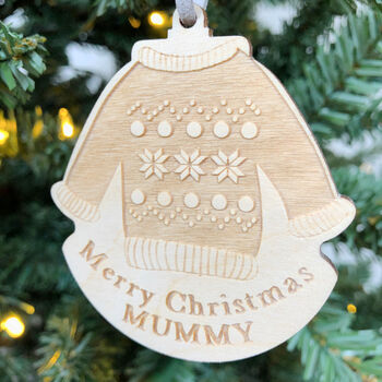 Christmas Jumper Tree Decoration Ornament, 3 of 7