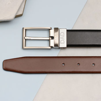 Personalised Luxury Leather Reversible Belt, 2 of 5