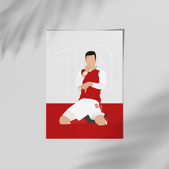 Mesut Ozil North London Reds Poster, 3 of 3