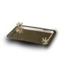Large Silver Tray With Twin Coral Handles, thumbnail 1 of 2