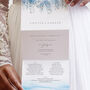 Wedding Invitation 'Whimsical Coast' Three Fold, thumbnail 1 of 6