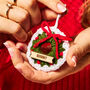 Personalised Wreath Christmas Decoration, thumbnail 2 of 8