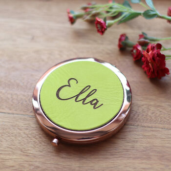 Personalised Bridesmaid Mirror Gift, Rose Gold, 7 of 11