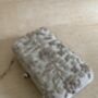 White Grey Handcrafted Rectangular Clutch Bag, thumbnail 9 of 10