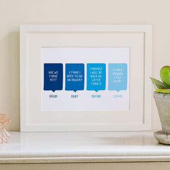 Family Sayings Personalised Quote Print, 4 of 8