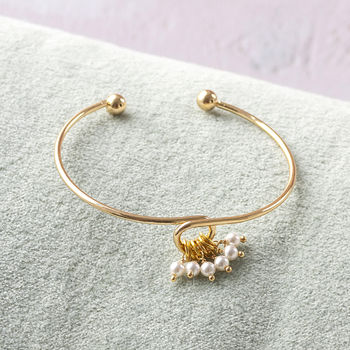 Special Birthday Pearl Charm Bangle, 4 of 9