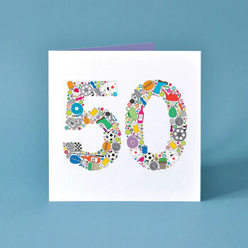 Mens Hobbies Age Birthday Card, 3 of 7