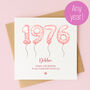 Personalised 50th Birthday Card – Year You Were Born, thumbnail 1 of 6