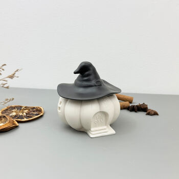 Black And White Halloween Pumpkin Bowl, 4 of 12