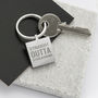 Personalised 'Straight Outta Compton' Hometown Keyring, thumbnail 3 of 11