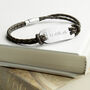 Personalised Men's Statement Leather Bracelet, thumbnail 4 of 12