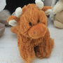 Happy Birthday Highland Coo Cow Soft Toy Gift Boxed, thumbnail 10 of 11