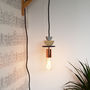 Purple, Grey And Copper Wooden Curve Wall Light, thumbnail 5 of 5