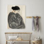 Modern Stripy Woman Art Print, thumbnail 3 of 4
