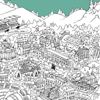 Personalised University Of Gloucestershire Graduation Gift Print, 2 of 8