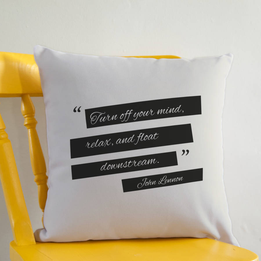 Personalised Quote Cushion By So Close