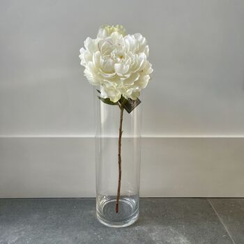 Artificial White Peony Stem, 3 of 7