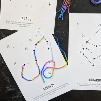 Set Of 12 Constellation Lacing Cards, 3 of 5