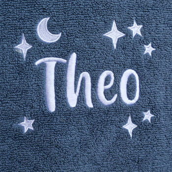 Personalised Dusty Blue Hand Towel, 3 of 6