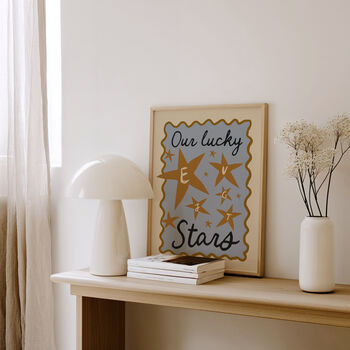 Our Lucky Stars Personalised Family Initials Print, 4 of 10