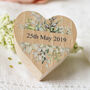 Personalised Wedding Ring Storage Box With Date, thumbnail 4 of 8
