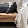 Abbey White Structure Recycled Wool Throw, thumbnail 4 of 4