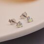 Aurora Ab Cz Stud Earrings In Sterling Silver, thumbnail 6 of 12