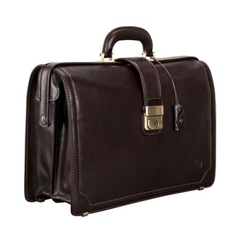 Luxury Lawyers Leather Briefcase. 'The Basilio', 3 of 12