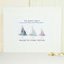 Personalised Boat Family Print, thumbnail 7 of 7