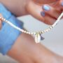 Beaded Shell Charm Anklet, thumbnail 2 of 6