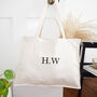 Personalised Initials Oversized Beach And Shopping Bag, thumbnail 2 of 8
