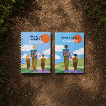 Personalised Dad And Child Bucket List Notebook, 5 of 10
