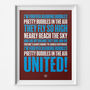 West Ham United 'Bubbles' Football Song Print, thumbnail 1 of 3