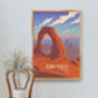 Arches National Park USA Travel Poster Art Print, thumbnail 5 of 8