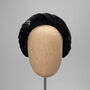 Velvet Padded Headband In Black 'Willow', thumbnail 2 of 12