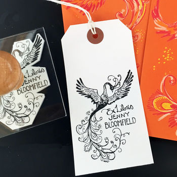 Personalised 'Firebird' Book Belongs To Stamp + Ink Pad, 2 of 2