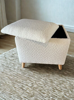 Bouclé Dressing Table Stool, 4 of 6