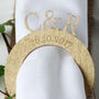 Personalised Monogrammed Wedding Napkin Rings, thumbnail 2 of 3