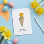 Easter Daffodil Flower Card, thumbnail 1 of 3